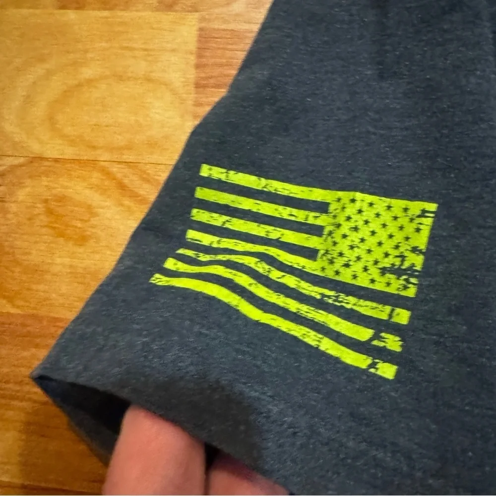 Under Armour Wounded Warrior Project T Shirt Gray UA Freedom USA Tee Men’s Sz L - Picture 3 of 13